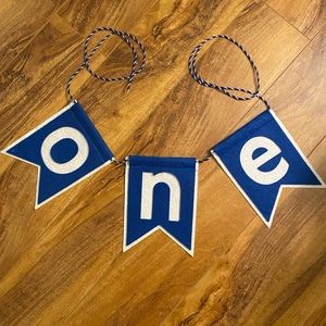 O-N-E! First Birthday Banner